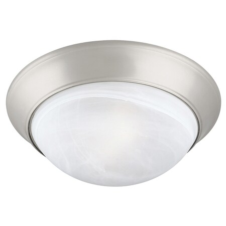 Design House Twist Off 2-Light Satin Nickel Ceiling Light 503201